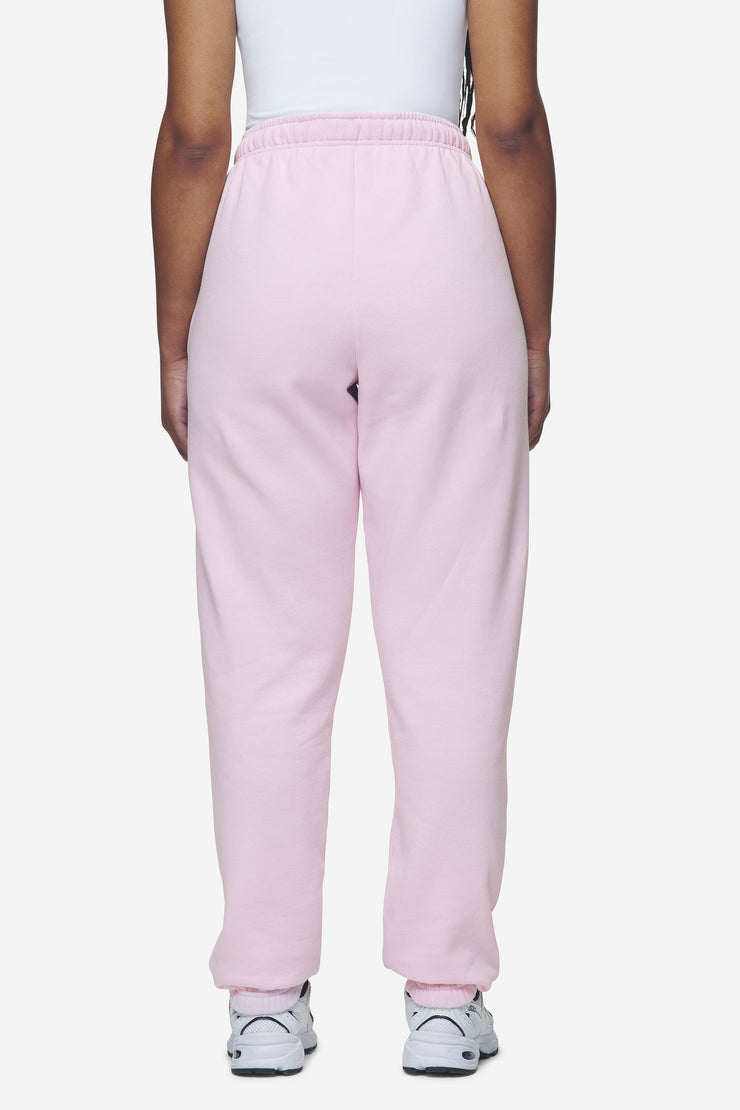 Pegador Villa High Waisted Sweat Pants Washed Bubblegum White Gum