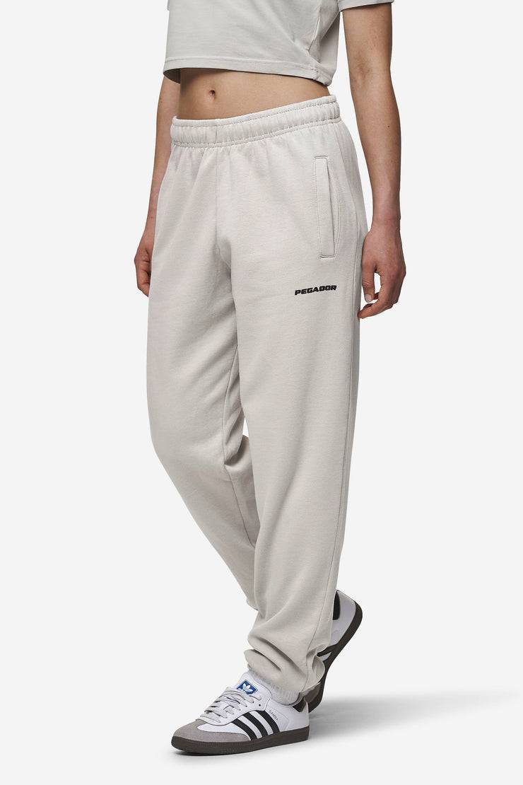 Pegador Villa High Waisted Sweat Pants Washed Moon Grey Black Gum