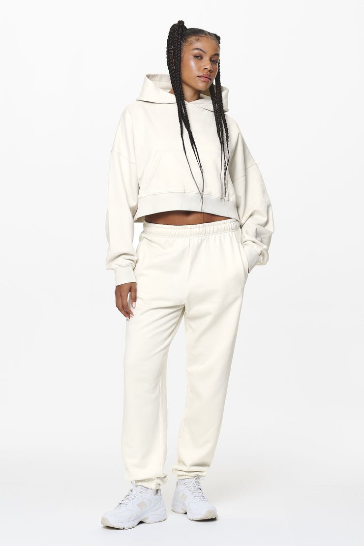 Pegador Villa High Waisted Sweat Pants Washed Salty Cream Gum