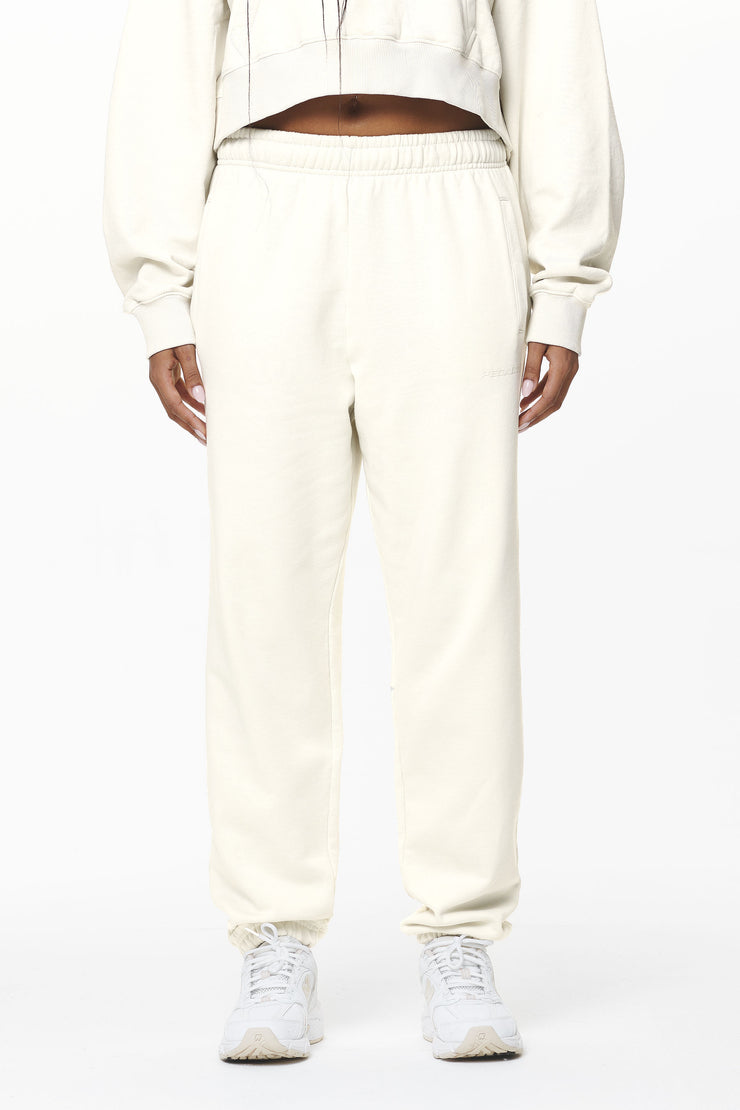 Pegador Villa High Waisted Sweat Pants Washed Salty Cream Gum
