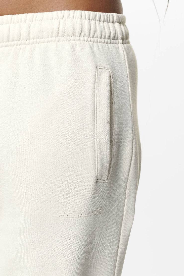 Pegador Villa High Waisted Sweat Pants Washed Salty Cream Gum