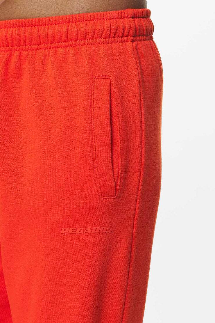 Pegador Villa High Waisted Sweat Pants Washed Signal Red Gum