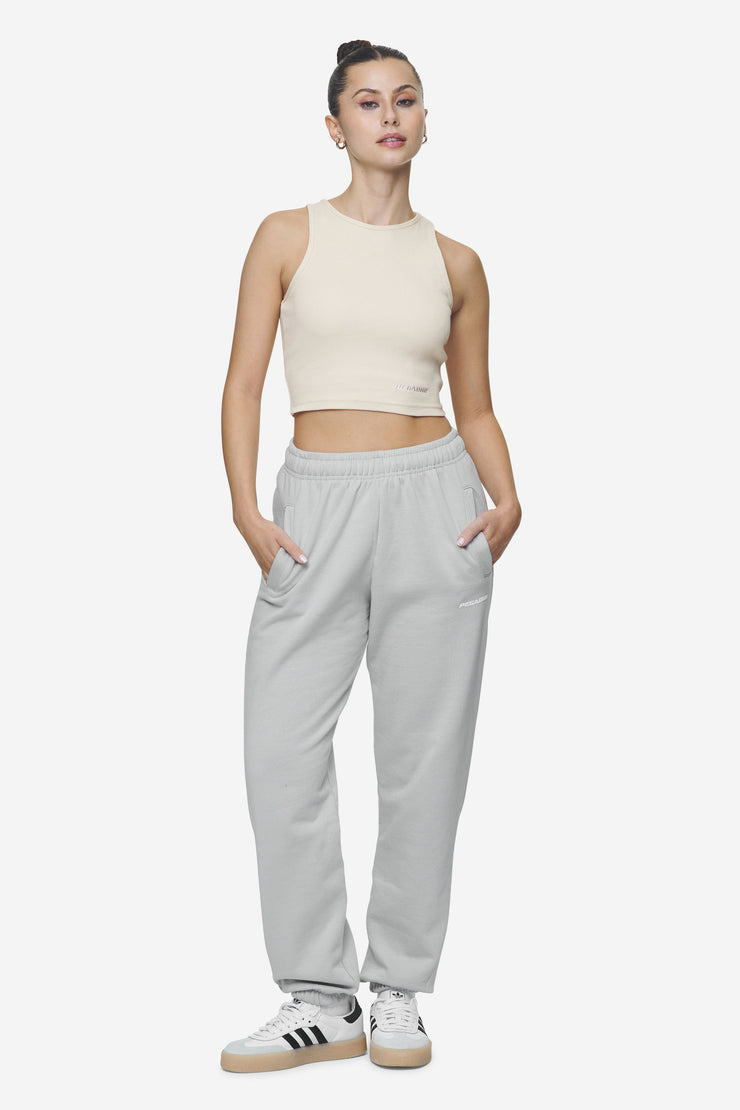 Pegador Villa High Waisted Sweat Pants Washed Sky Grey White Gum