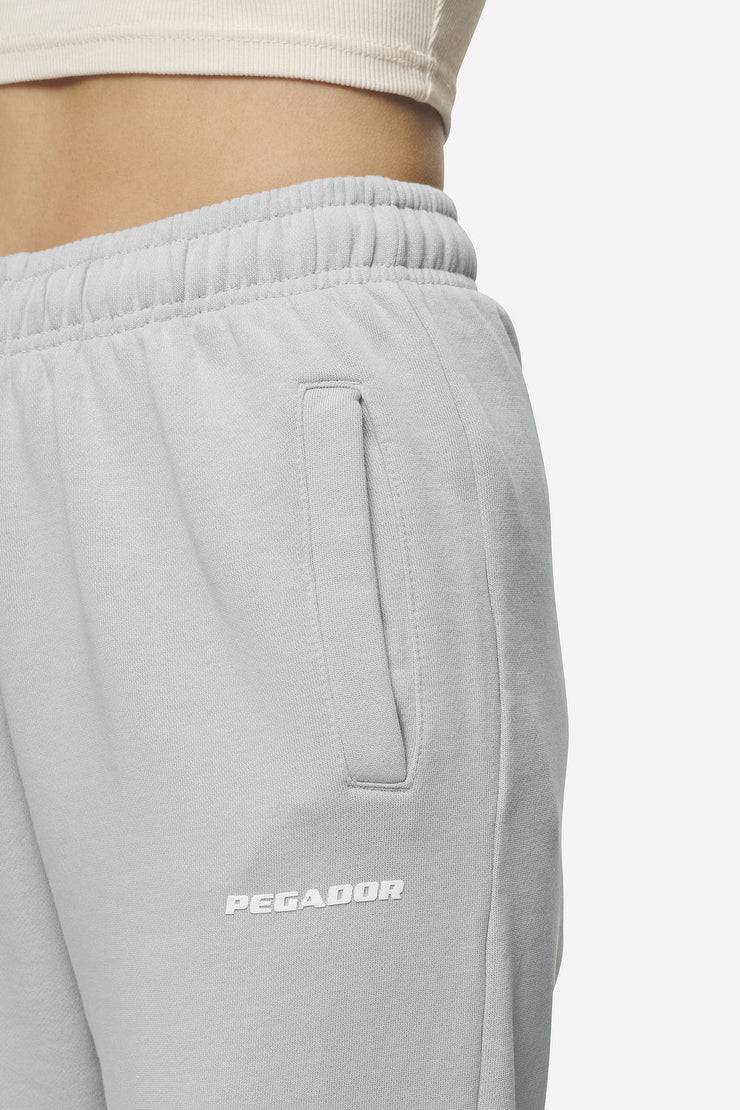 Pegador Villa High Waisted Sweat Pants Washed Sky Grey White Gum
