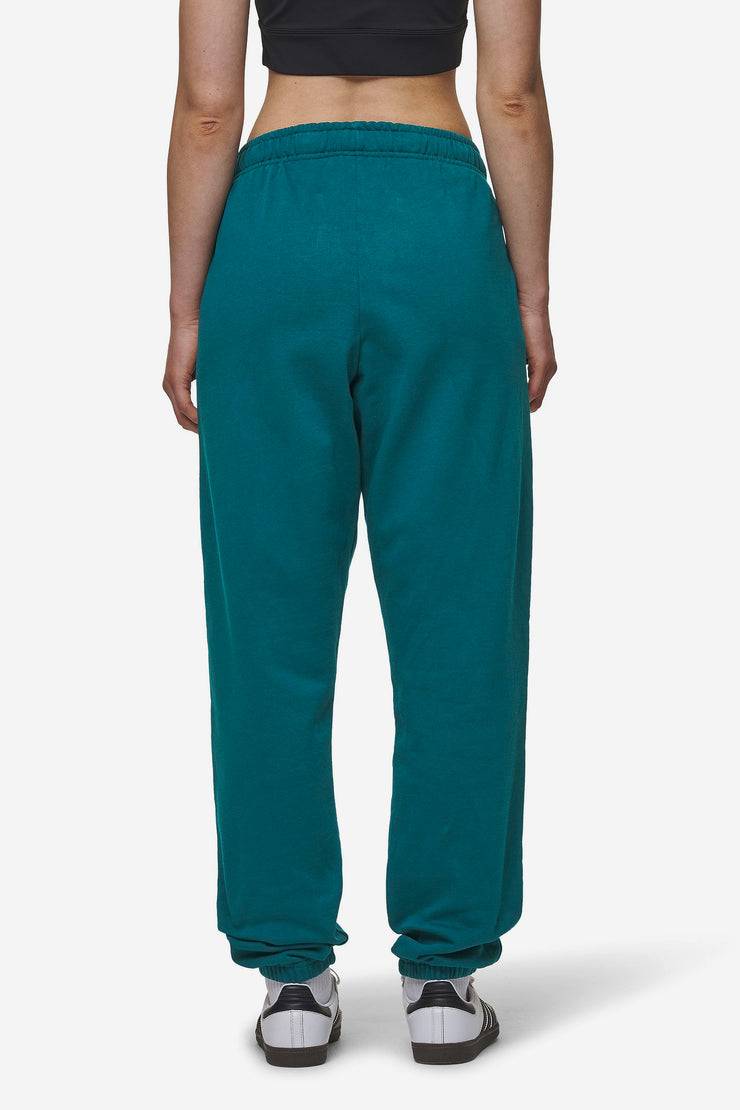 Pegador Villa High Waisted Sweat Pants Washed Urban Turquoise Black Gum