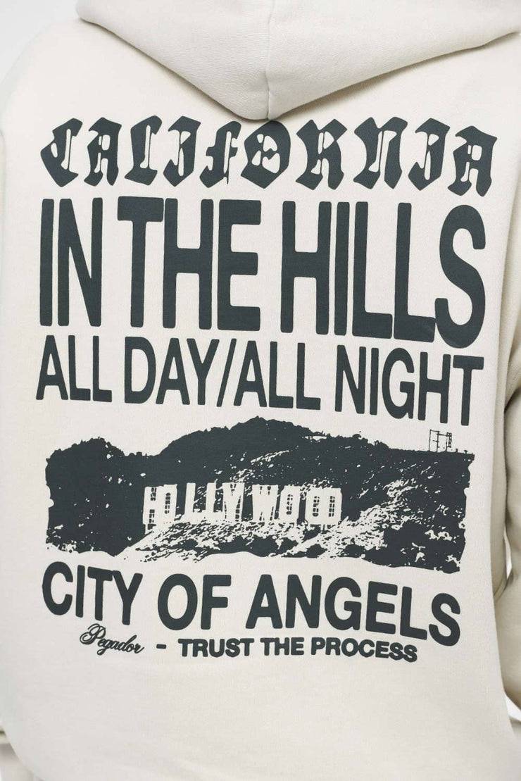 Pegador Wallace Oversized Hoodie Vintage Washed Angels Cream