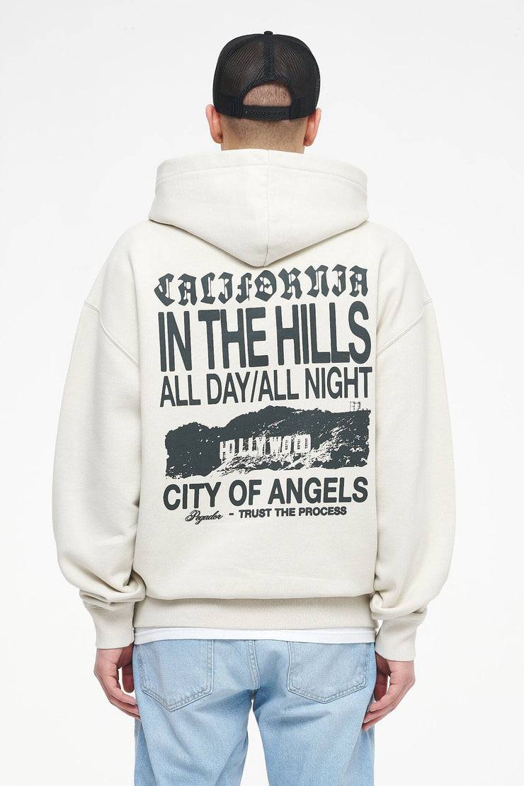 Pegador Wallace Oversized Hoodie Vintage Washed Angels Cream