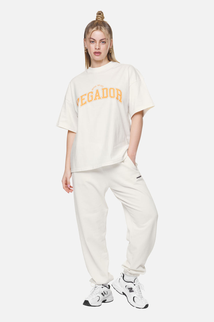Pegador Wayruna Heavy Oversized Tee Washed Coconut Milk