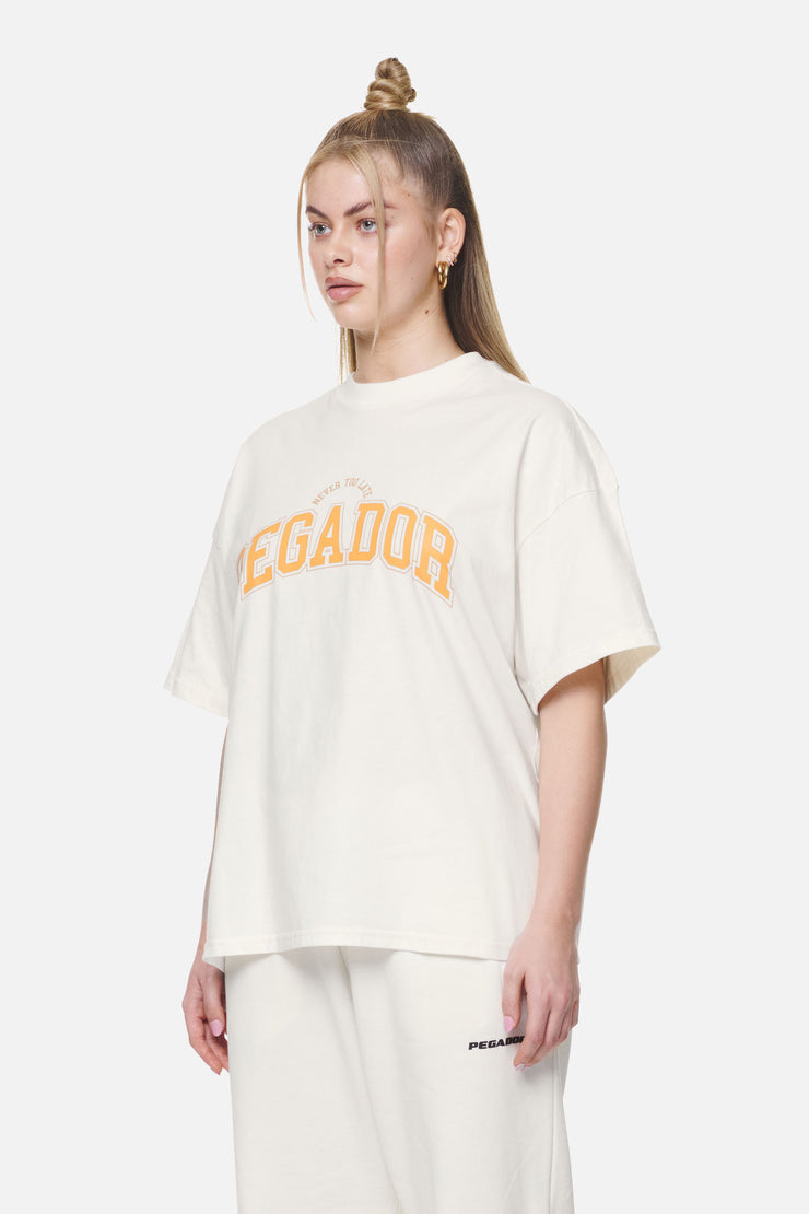 Pegador Wayruna Heavy Oversized Tee Washed Coconut Milk