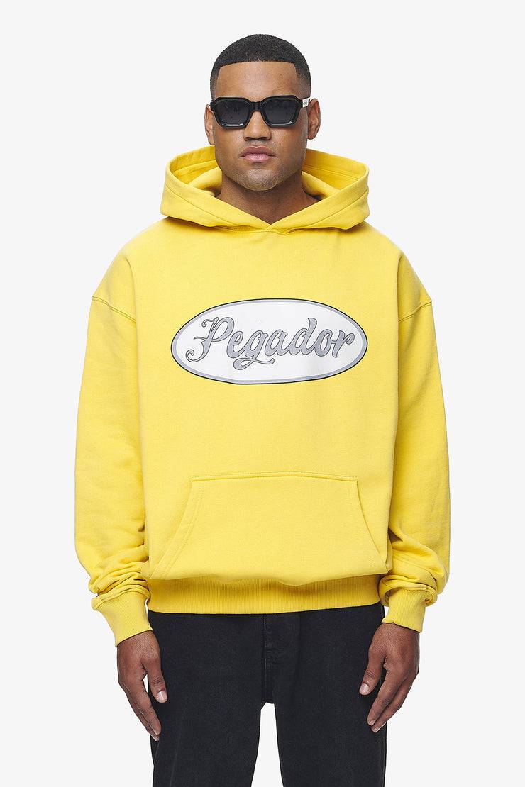 Pegador West Oversized Hoodie Vintage Washed Solar Yellow