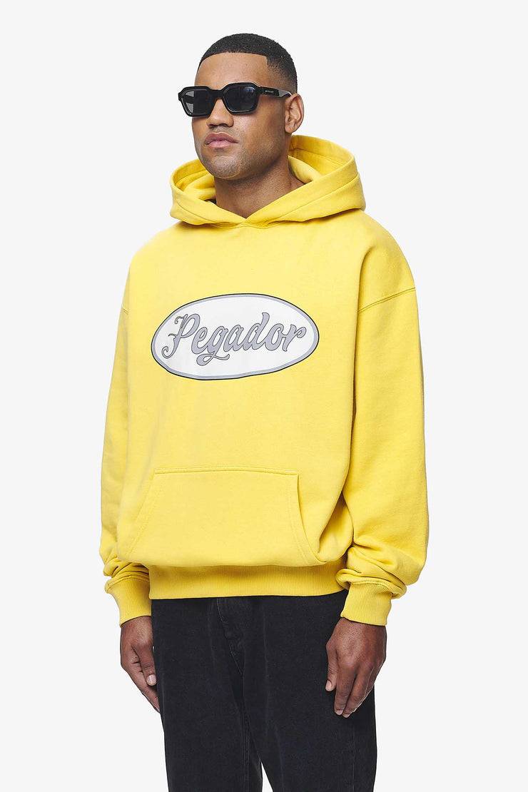 Pegador West Oversized Hoodie Vintage Washed Solar Yellow