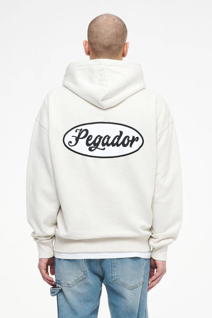 Pegador West Oversized Sweat Jacket Vintage Washed Angels Cream
