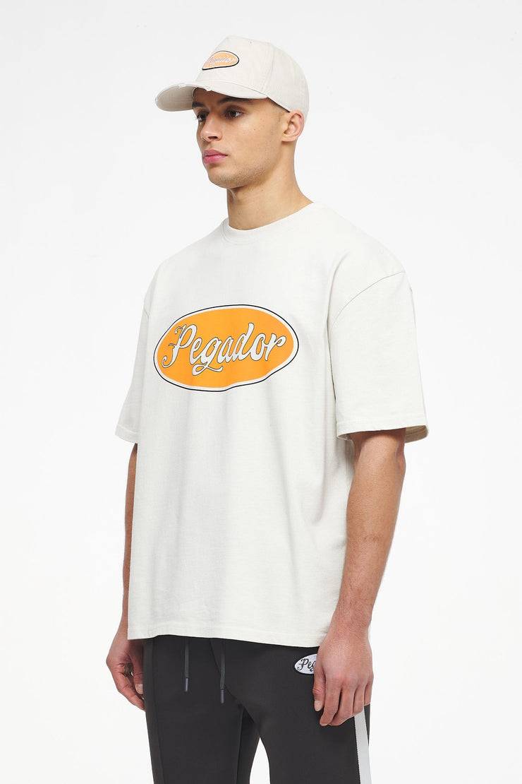 Pegador West Oversized Tee Vintage Washed Angels Cream
