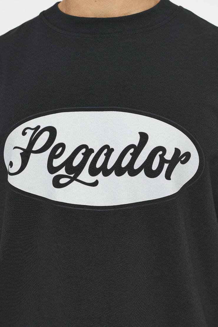 Pegador West Oversized Tee Vintage Washed Black Ink
