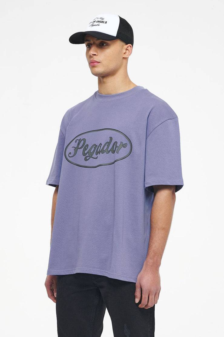 Pegador West Oversized Tee Vintage Washed Magic Violet