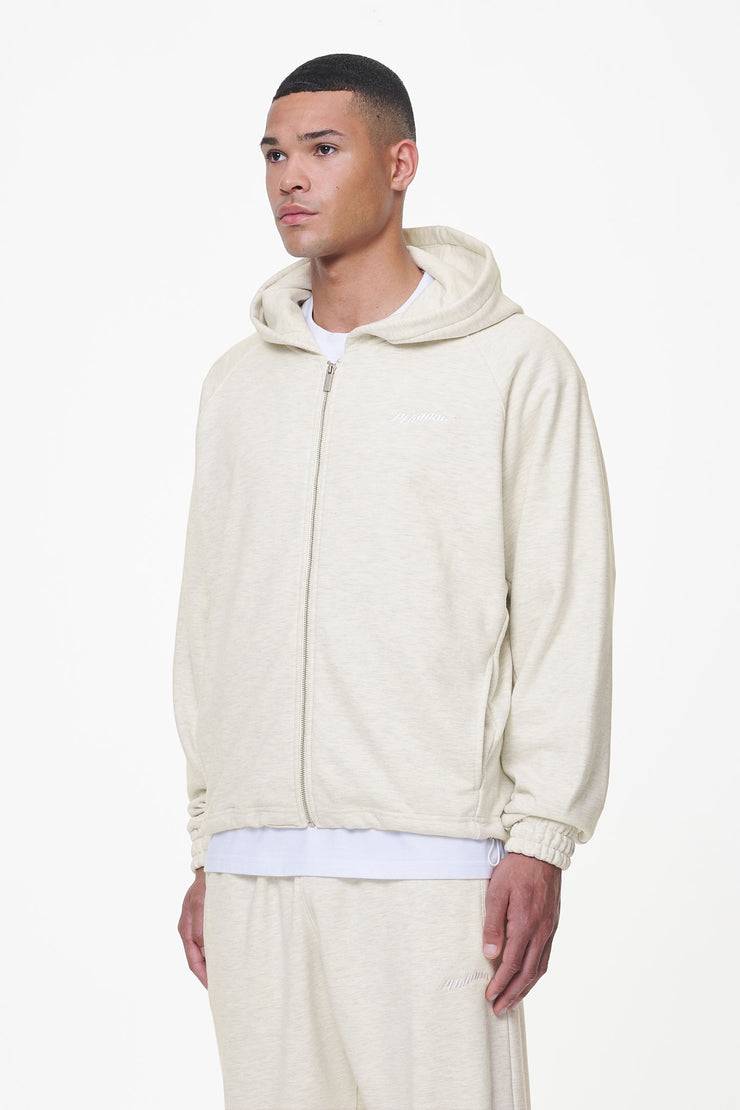 Pegador Winds Terry Raglan Sweat Jacket Cream Melange