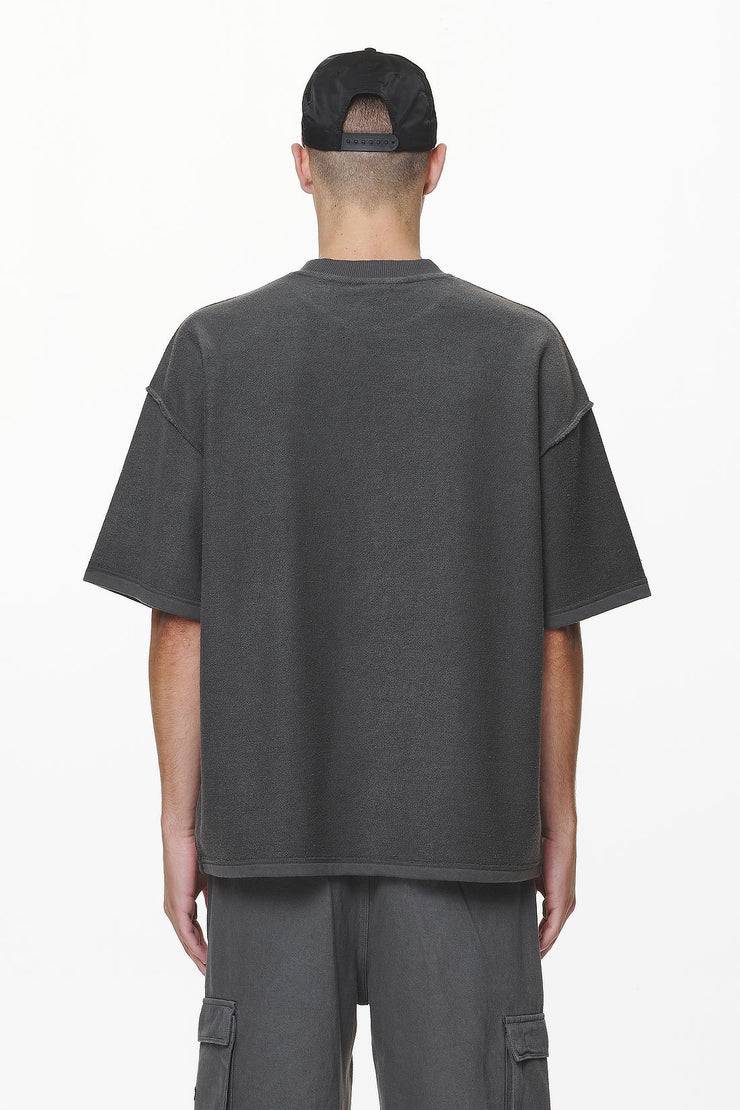 Pegador Wintor Inside Out Boxy Tee Washed Volcano Grey