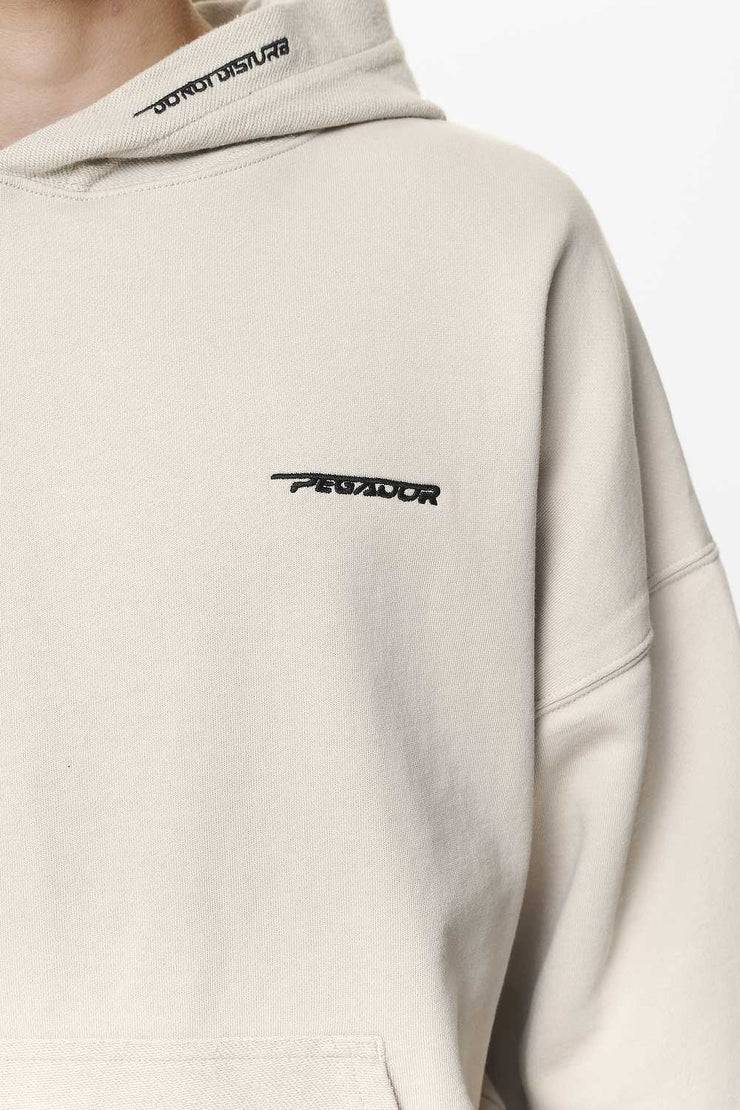 Pegador Wintor Inside Out Terry Boxy Hoodie Washed Dust Cream