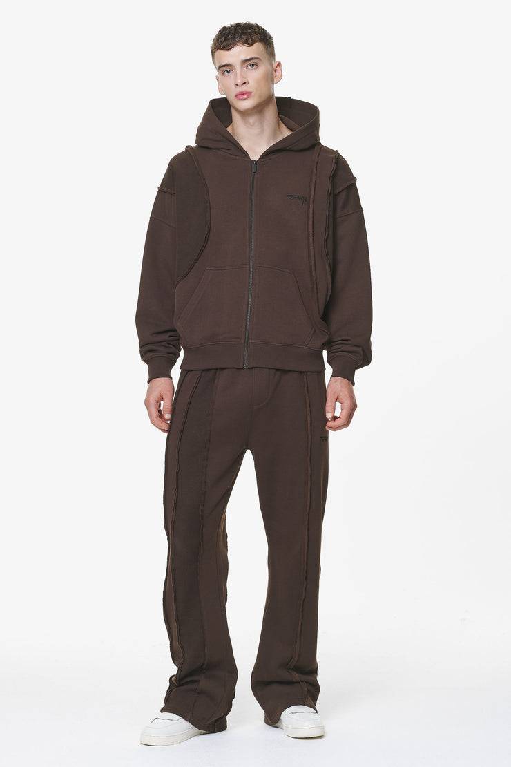 Pegador Wyso Inside Out Terry Sweat Pants Washed Oak Brown