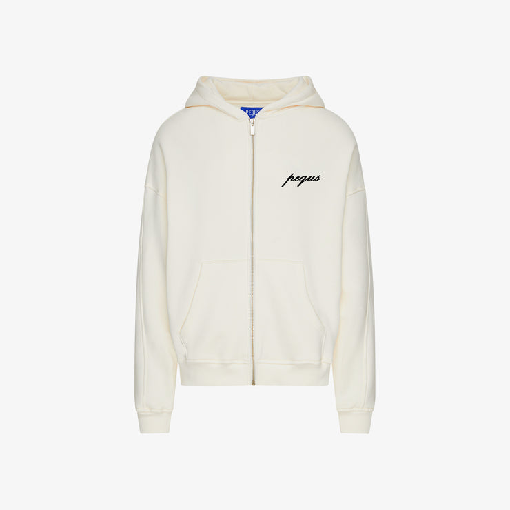 Pequs A Paradise Beach Club Graphic Zip Hoodie