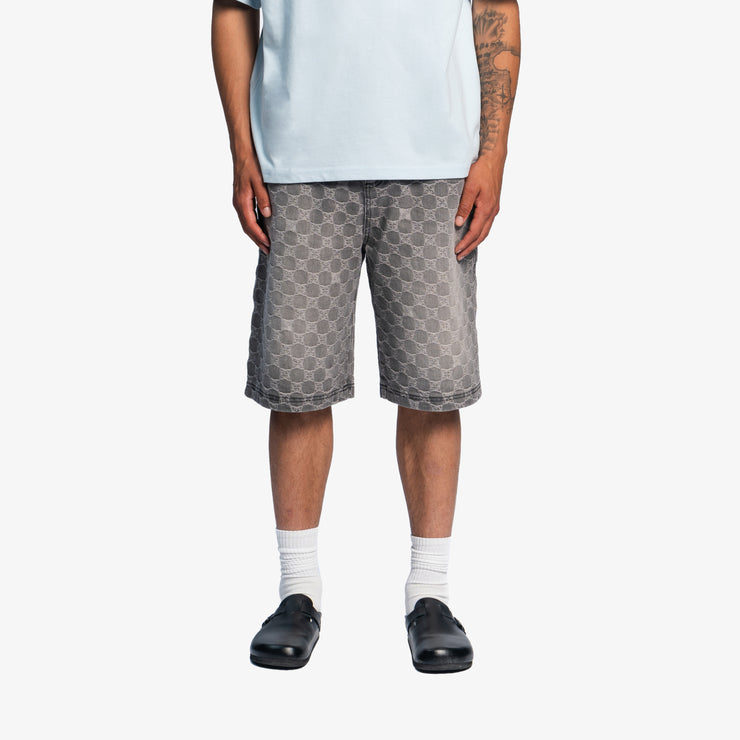 Pequs Aether Monogram Denim Jorts