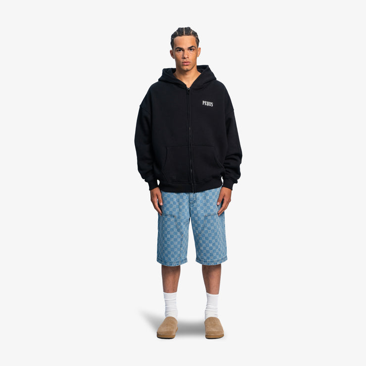 Pequs Chest Logo Zip Hoodie