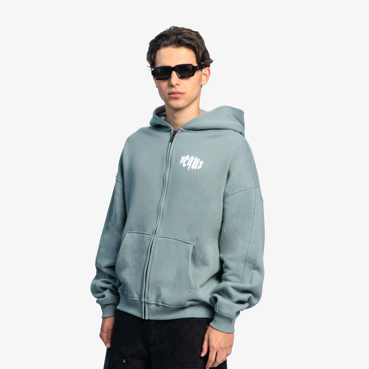 Pequs Mythic Chest Logo Zip Hoodie