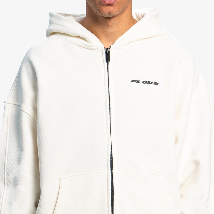 Pequs Plágia Chest Logo Zip Hoodie