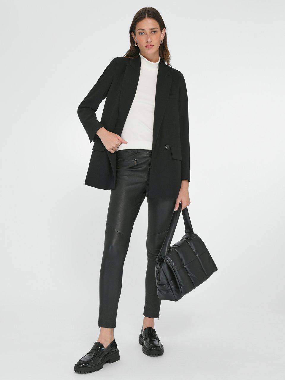 Andjel Knöchellange „High Waist“-Lederhose