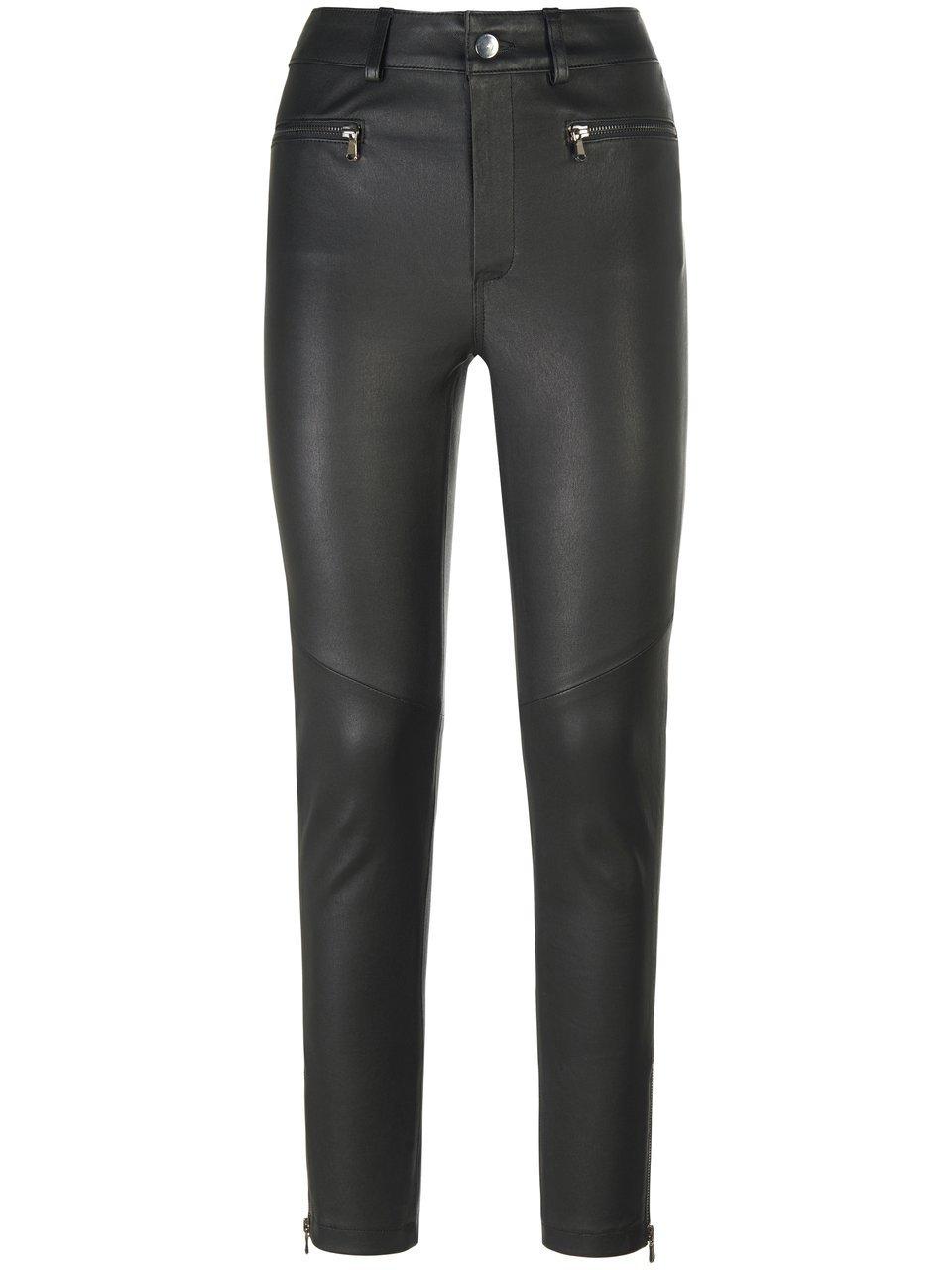 Andjel Knöchellange „High Waist“-Lederhose