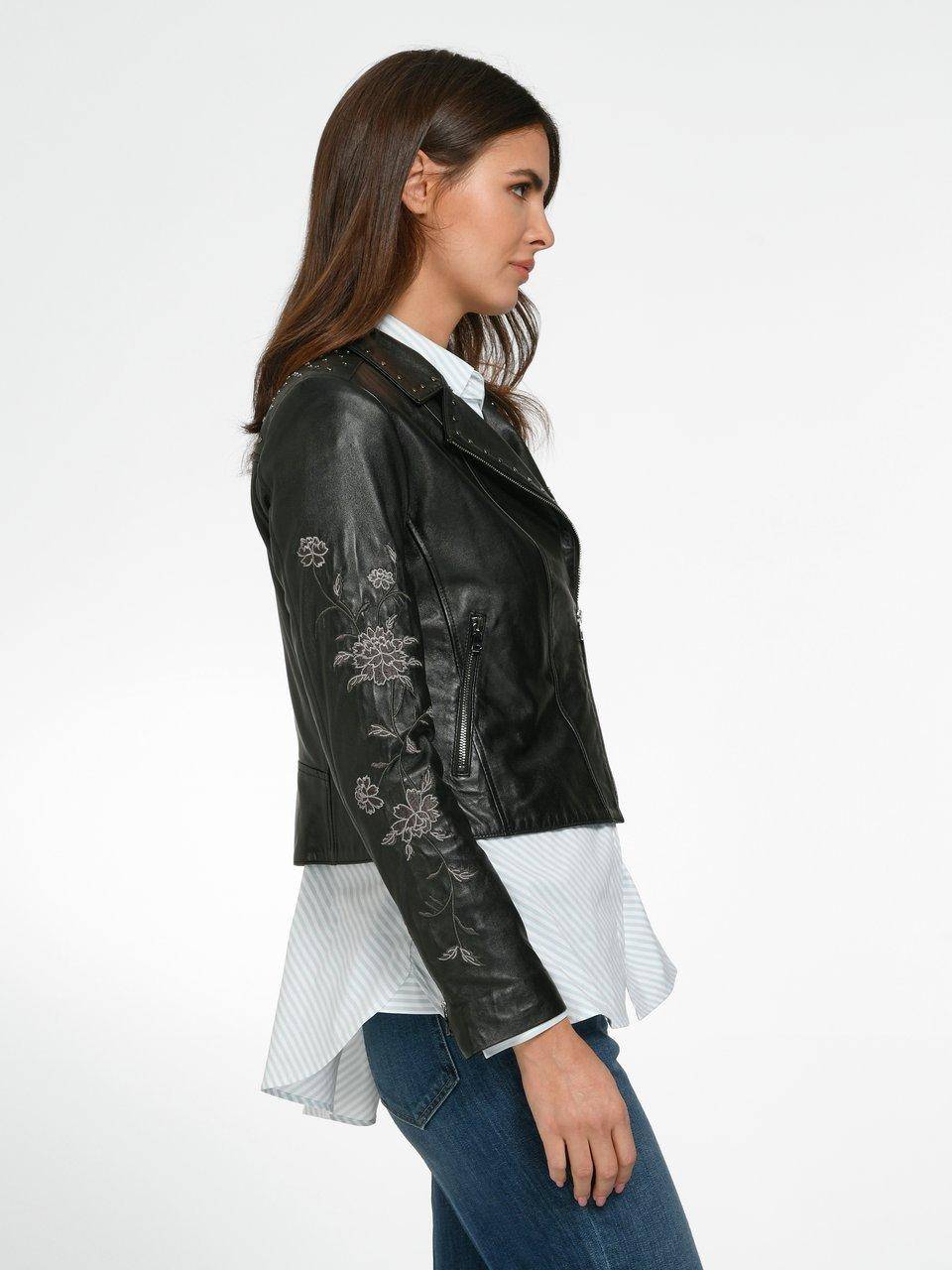 Andjel Lederjacke Im Bikerstil