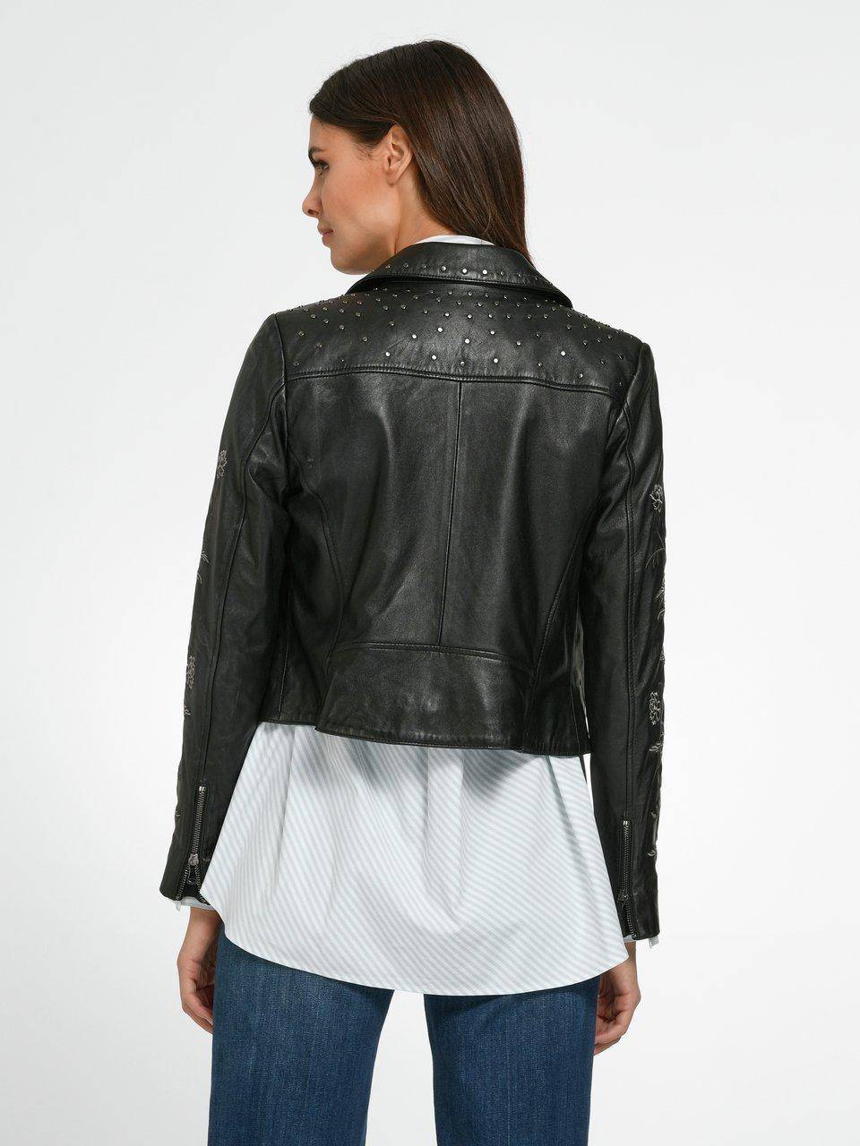 Andjel Lederjacke Im Bikerstil