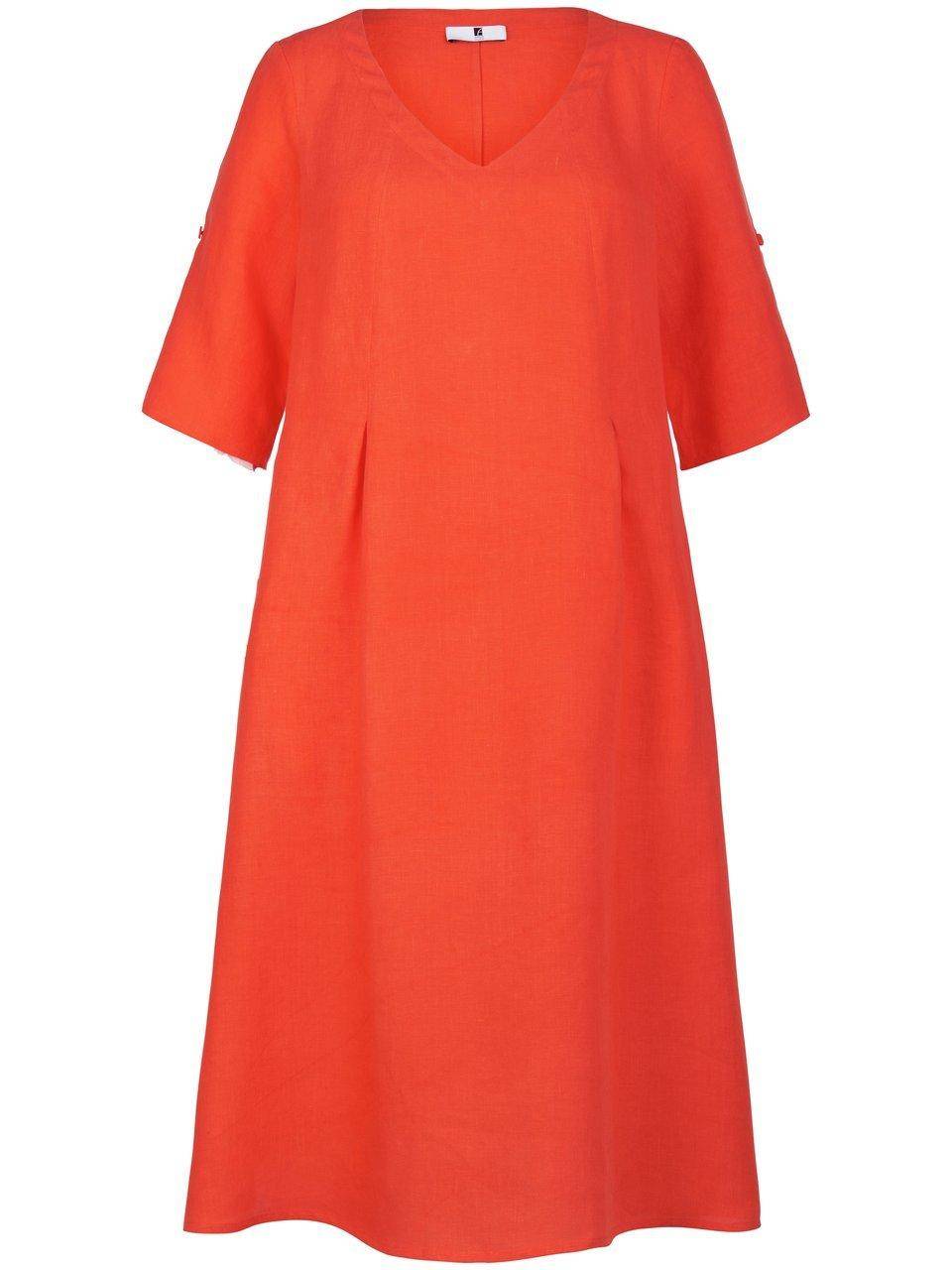 Anna Aura Kleid Mit 3/4-Arm Aus 100% Leinen