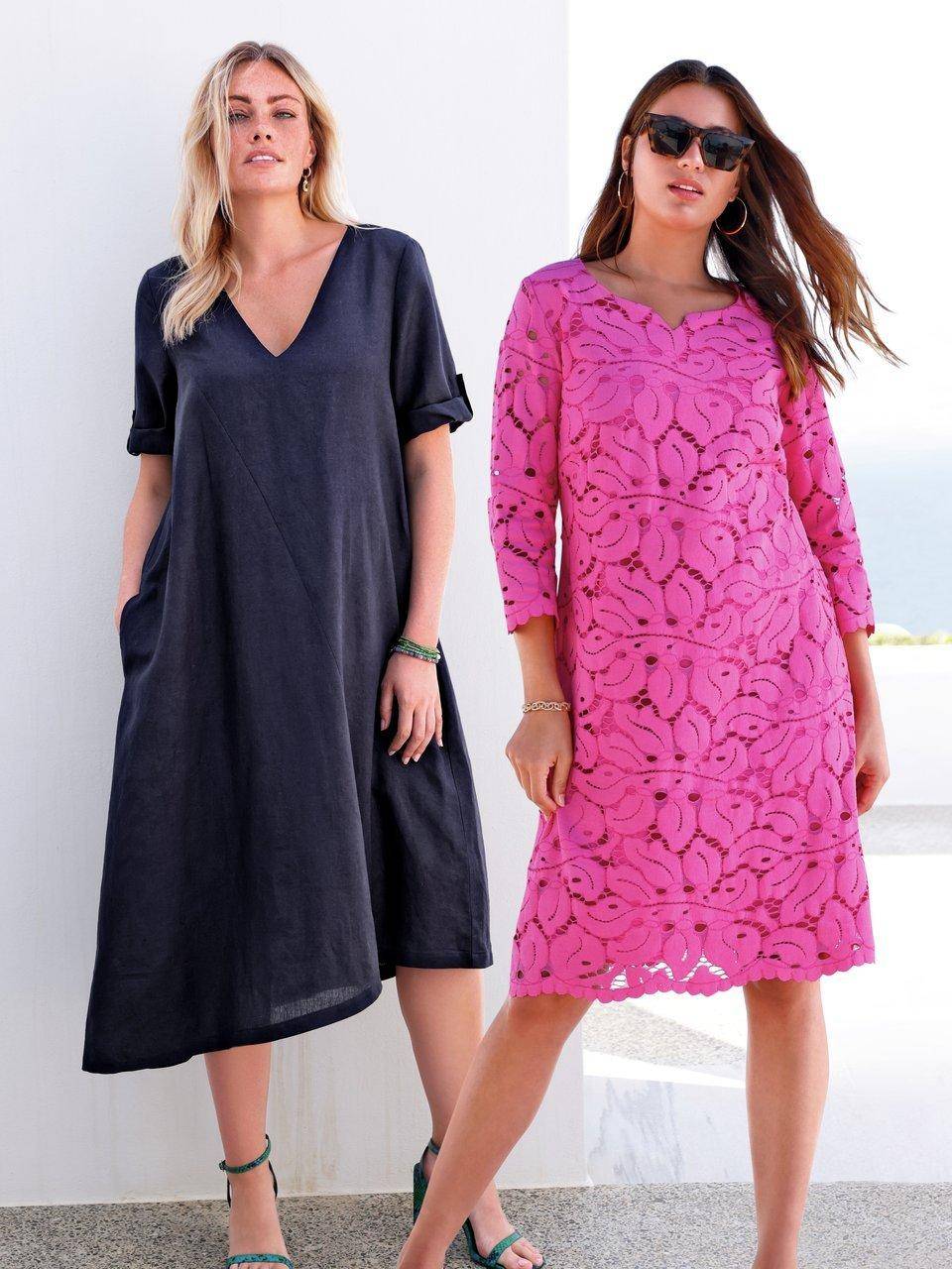 Anna Aura Kleid Mit 3/4-Arm Zum Krempeln