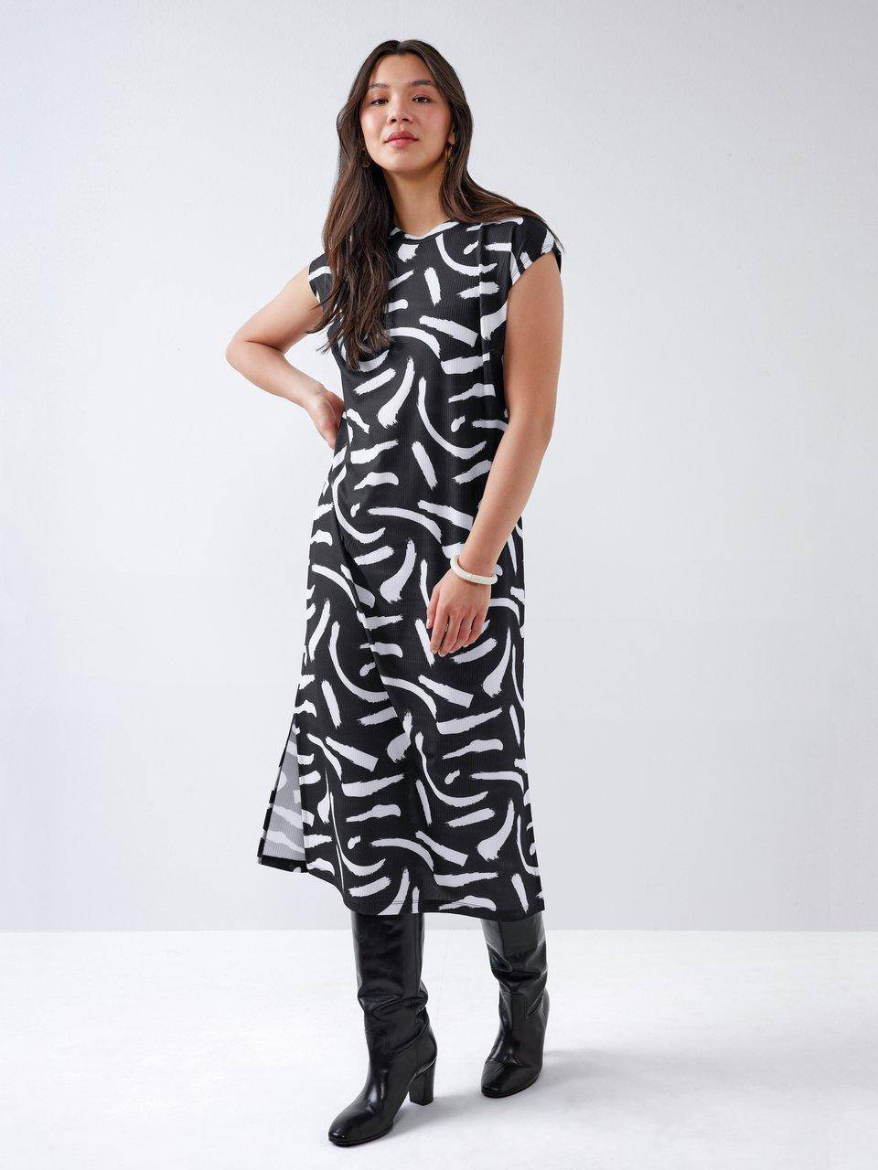 Emilia Lay Ärmelloses Kleid Mit Rundhals-Ausschnitt