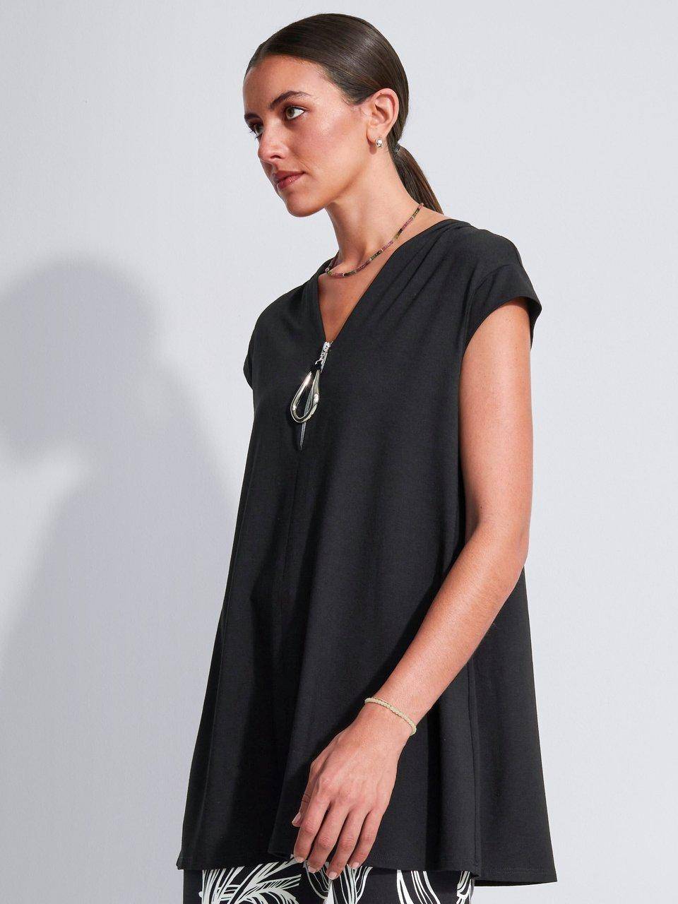 Doris Streich Long-Shirt Mit Tiefem V-Ausschnitt