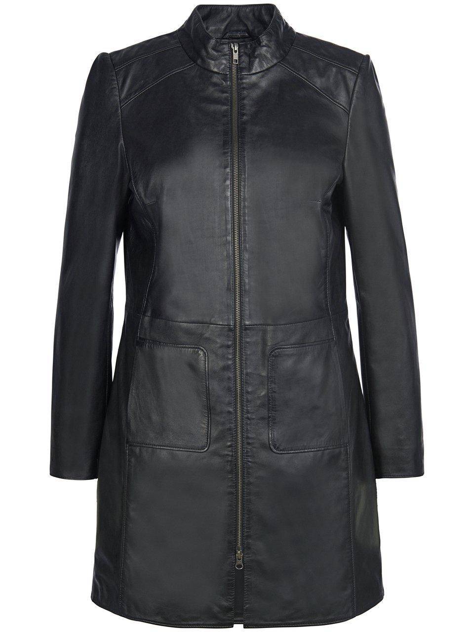 Emilia Lay Leder-Long-Jacke