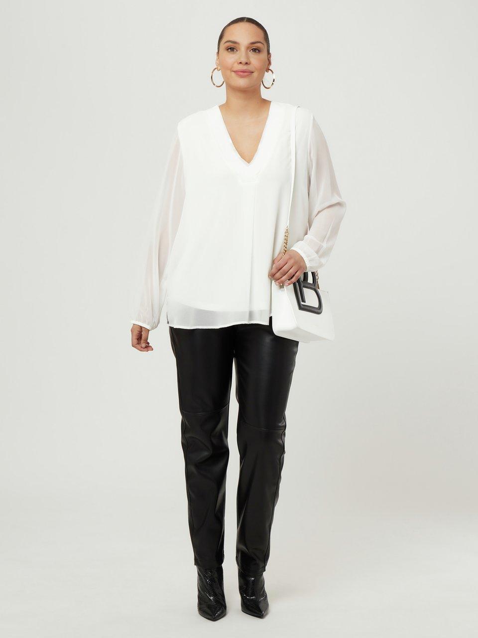 Frapp Bluse Mit V-Ausschnitt