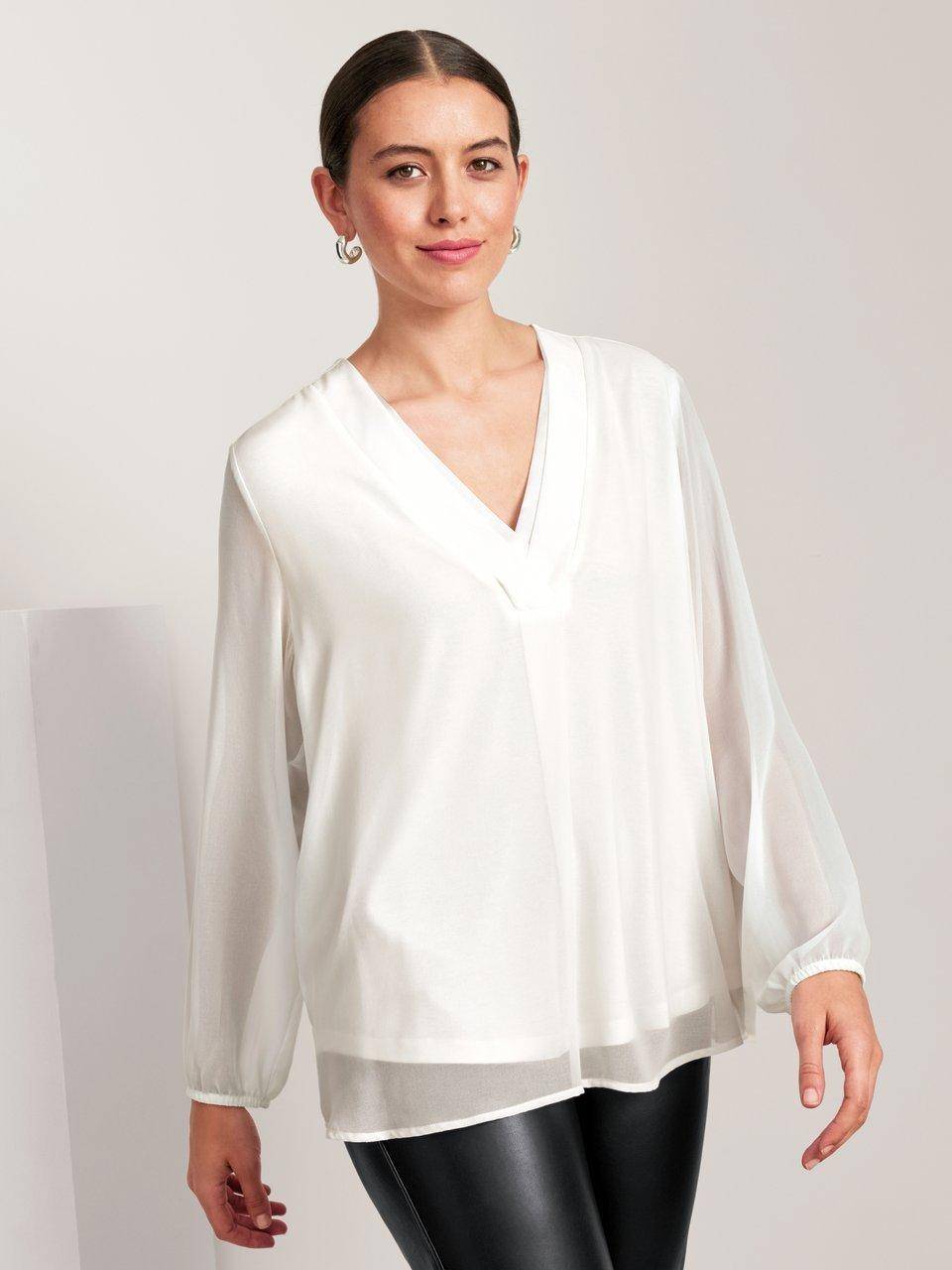 Frapp Bluse Mit V-Ausschnitt