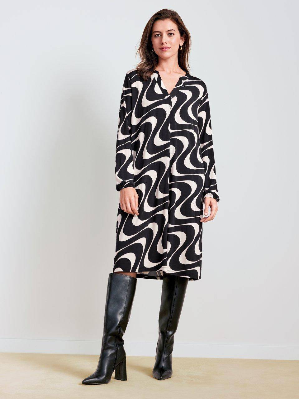 Frapp Kleid Mit V-Ausschnitt