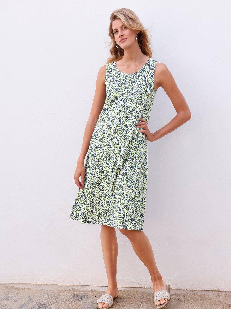 Green Cotton Ärmelloses Jerseykleid Julia