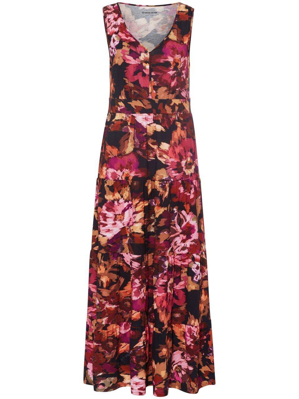 Green Cotton Ärmelloses Maxi-Jerseykleid Lone