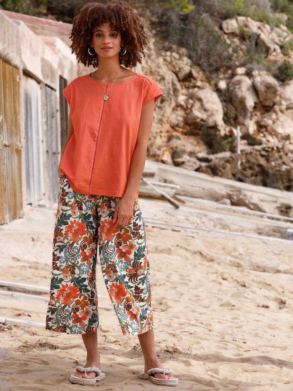 Green Cotton Culotte Henriette