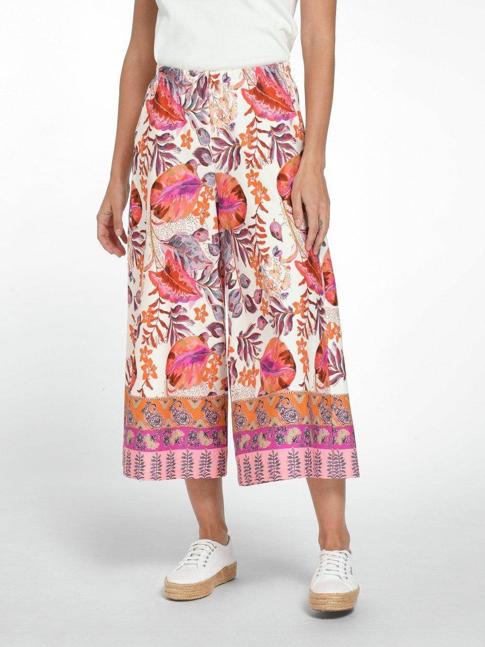 Green Cotton Culotte Henriette in 7/8-Länge