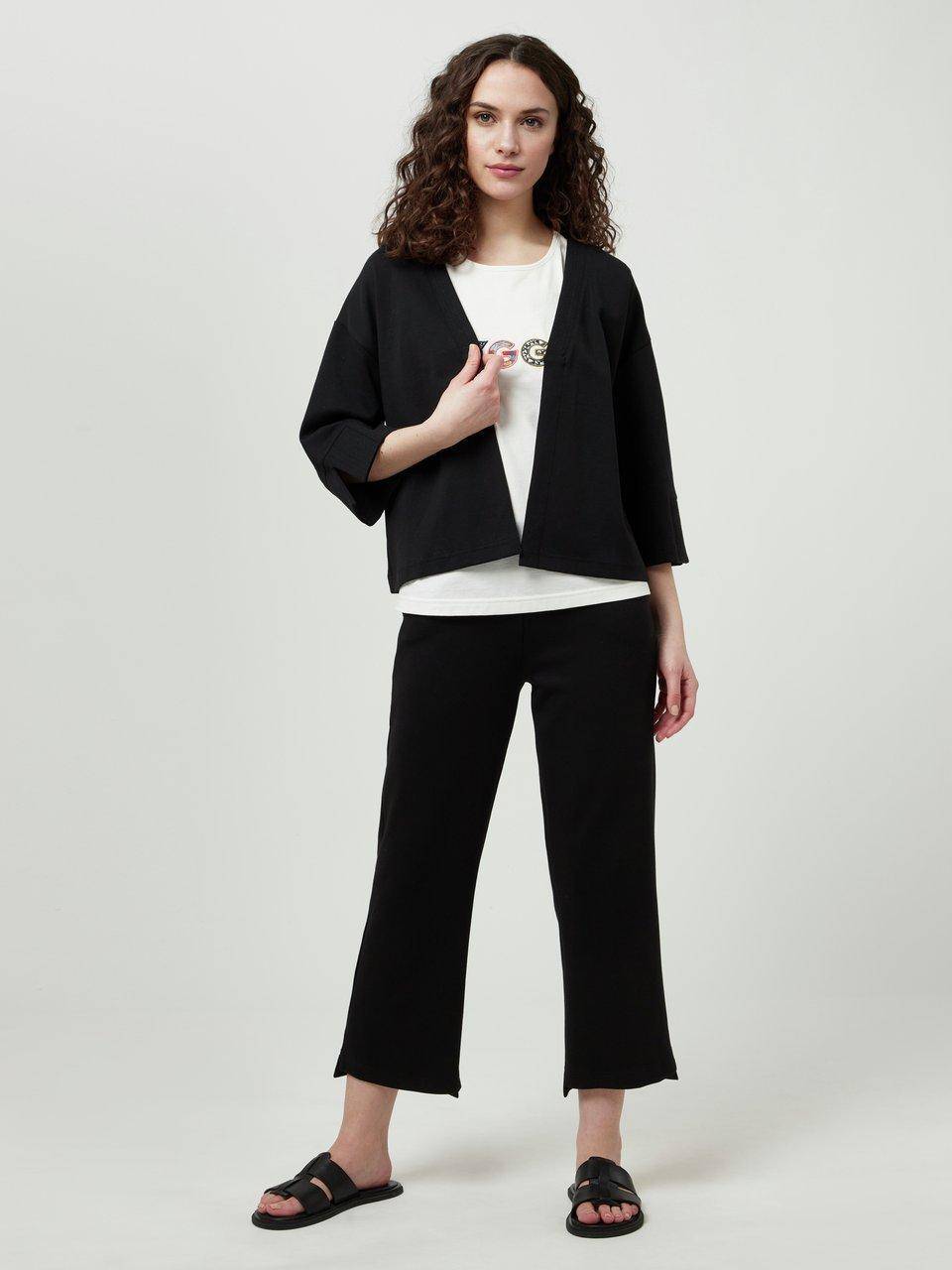 Green Cotton Jerseyjacke Dagmar