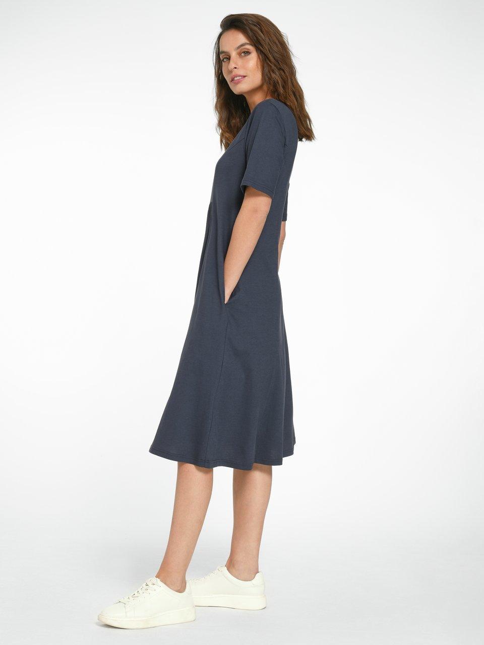 Green Cotton Jerseykleid Selma Mit 1/2-Arm