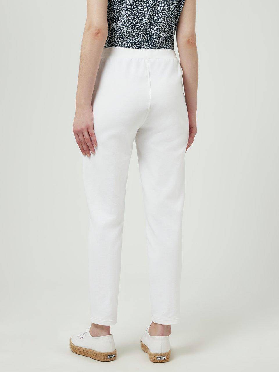 Green Cotton Leggings Rie In Denim-Optik