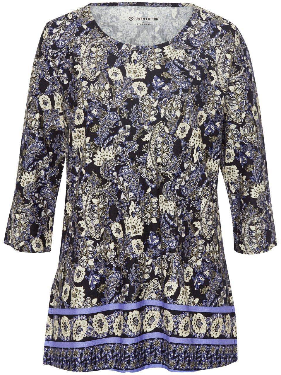 Green Cotton Long-Shirt Trine