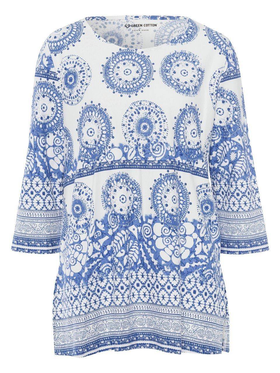 Green Cotton Long-Shirt Trine