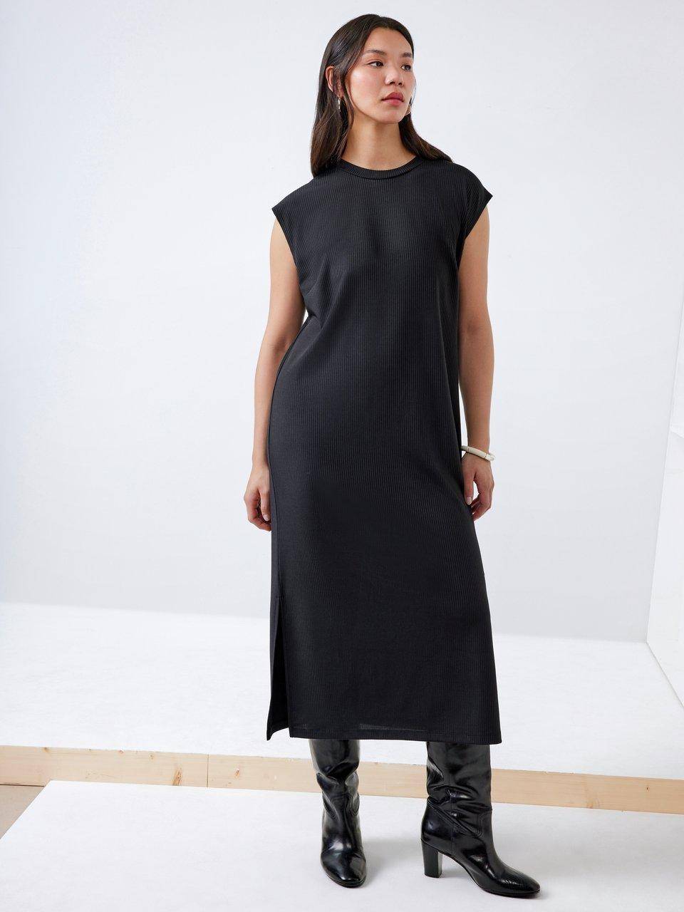 Emilia Lay Heavy-Jersey-Kleid Mit Rundhals-Ausschnitt